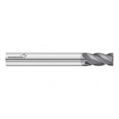 10mm Dia. x 50mm Overall Length 4-Flute 1.5mm C/R Solid Carbide SE End Mill-Round Shank-Center Cut-FC18 - Exact Tool & Supply