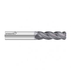 1/2 Dia. x 5 Overall Length 4-Flute .030 C/R Solid Carbide SE End Mill-Round Shank-Center Cut-FC18 - Exact Tool & Supply