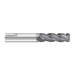 1/2 Dia. x 5 Overall Length 4-Flute .030 C/R Solid Carbide SE End Mill-Round Shank-Center Cut-FC18 - Exact Tool & Supply