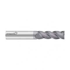 1/2 Dia. x 4 Overall Length 4-Flute Square End Solid Carbide SE End Mill-Round Shank-Center Cut-FC18 - Exact Tool & Supply