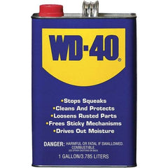 WD-40 - 1 Gal Multi-Use Product - Bulk, Liquid, Stop Squeaks, Removes & Protects, Loosens Rusted Parts, Free Sticky Mechanisms, Drives Out Moisture - Exact Tool & Supply