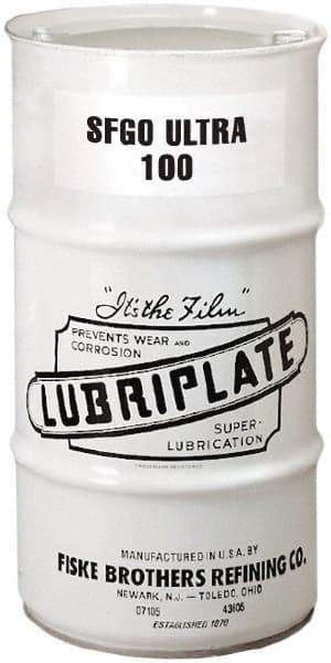 Lubriplate - 16 Gal Drum, ISO 100, SAE 40, Air Compressor Oil - 7°F to 385°, 556 Viscosity (SUS) at 100°F, 77 Viscosity (SUS) at 210°F - Exact Tool & Supply
