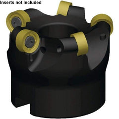 Kennametal - 40.8mm Cut Diam, 5mm Max Depth, 3/4" Arbor Hole, 6 Inserts, RN_J10T3M0_N__ Insert Style, Indexable Copy Face Mill - RODEKA 10 Cutter Style, 38,300 Max RPM, 2 High, Through Coolant, Series Rodeka - Exact Tool & Supply