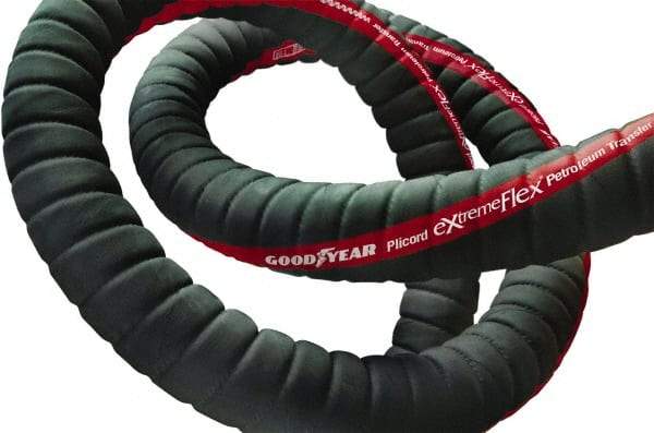 Continental ContiTech - 3" ID x 3-1/2" OD, 100' OAL, Pex Petroleum Transfer Hose - 200 Max Working psi, -40 to 200°F, 3" Bend Radius, Black - Exact Tool & Supply