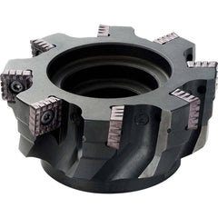 Kyocera - Indexable Square-Shoulder Face Mills; Cutting Diameter (Inch): 3 ; Cutting Diameter (Decimal Inch): 3.0000 ; Arbor Hole Diameter (Inch): 1 ; Lead Angle: 90 ; Overall Height (mm): 60.00000 ; Insert Compatibility: SPMT1806EN? - Exact Tool & Supply