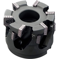 Kyocera - Indexable Square-Shoulder Face Mills; Cutting Diameter (Inch): 3 ; Cutting Diameter (Decimal Inch): 3.0000 ; Arbor Hole Diameter (Inch): 1 ; Lead Angle: 90 ; Overall Height (mm): 60.00000 ; Insert Compatibility: SPMT1806EN? - Exact Tool & Supply