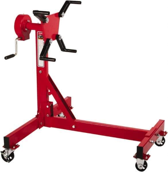 Sunex Tools - 1,000 Lb Capacity Engine Repair Stand - 36 to 36" High, 34-1/4" Chassis Width x 36-1/2" Chassis Length - Exact Tool & Supply
