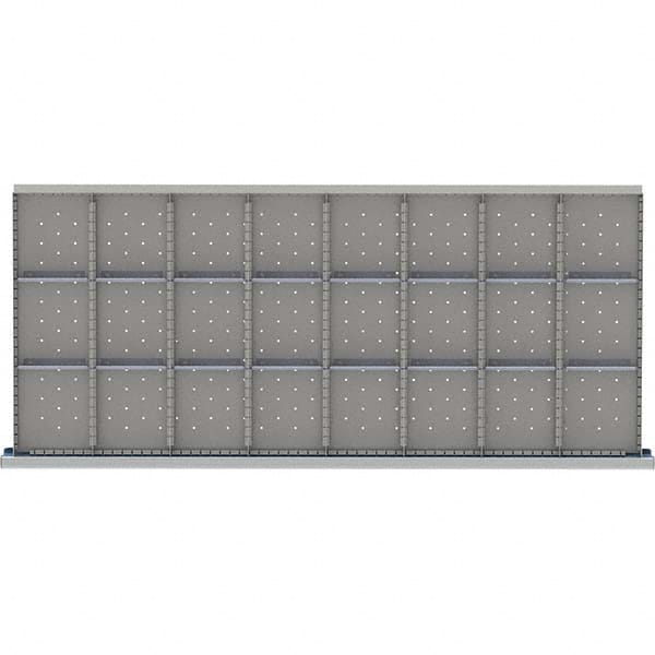 LISTA - 24-Compartment Drawer Divider Layout for 3.15" High Drawers - Exact Tool & Supply