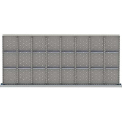 LISTA - 24-Compartment Drawer Divider Layout for 3.15" High Drawers - Exact Tool & Supply