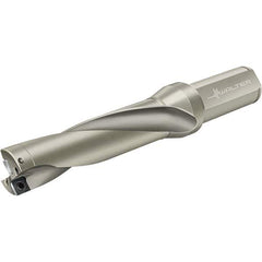 Walter - 220mm Max Drill Depth, 4xD, 55mm Drill Diam, Indexable Insert Drill - 2 Inserts, Flange Shank, 40mm Shank Diam - Exact Tool & Supply