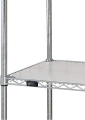 Quantum Storage - 24" Wide, Open Shelving Accessory/Component - HDPE, Polyethylene Finish, 36" Long, Use with Wire Shelving Units - Exact Tool & Supply
