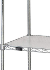 Quantum Storage - 18" Wide, Open Shelving Accessory/Component - HDPE, Polyethylene Finish, 72" Long, Use with Wire Shelving Units - Exact Tool & Supply