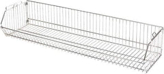 Quantum Storage - 20" Wide, Open Shelving Accessory/Component - Chrome, Chrome Finish, 48" Long, Use with Wire Shelving Units - Exact Tool & Supply