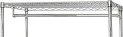 Quantum Storage - Open Shelving Accessory/Component - Chrome, Chrome Finish, 48" Long, Use with Wire Shelving Units - Exact Tool & Supply