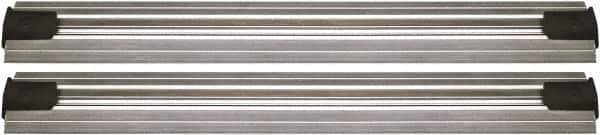 Quantum Storage - 2-1/2" Wide, Open Shelving Accessory/Component - Aluminum, Anodized Aluminum Finish, 192" Long, Use with Wire Shelving Units - Exact Tool & Supply