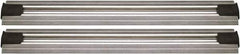 Quantum Storage - 2-1/2" Wide, Open Shelving Accessory/Component - Aluminum, Anodized Aluminum Finish, 192" Long, Use with Wire Shelving Units - Exact Tool & Supply