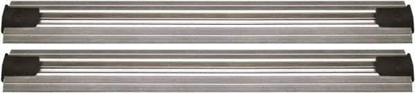 Quantum Storage - 2-1/2" Wide, Open Shelving Accessory/Component - Aluminum, Anodized Aluminum Finish, 180" Long, Use with Wire Shelving Units - Exact Tool & Supply