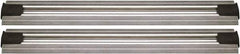 Quantum Storage - 2-1/2" Wide, Open Shelving Accessory/Component - Aluminum, Anodized Aluminum Finish, 180" Long, Use with Wire Shelving Units - Exact Tool & Supply