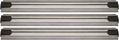 Quantum Storage - 2-1/2" Wide, Open Shelving Accessory/Component - Aluminum, Anodized Aluminum Finish, 168" Long, Use with Wire Shelving Units - Exact Tool & Supply