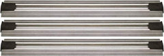 Quantum Storage - 2-1/2" Wide, Open Shelving Accessory/Component - Aluminum, Anodized Aluminum Finish, 216" Long, Use with Wire Shelving Units - Exact Tool & Supply