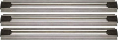 Quantum Storage - 2-1/2" Wide, Open Shelving Accessory/Component - Aluminum, Anodized Aluminum Finish, 240" Long, Use with Wire Shelving Units - Exact Tool & Supply