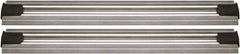 Quantum Storage - 2-1/2" Wide, Open Shelving Accessory/Component - Aluminum, Anodized Aluminum Finish, 72" Long, Use with Wire Shelving Units - Exact Tool & Supply