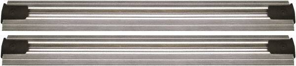 Quantum Storage - 2-1/2" Wide, Open Shelving Accessory/Component - Aluminum, Anodized Aluminum Finish, 84" Long, Use with Wire Shelving Units - Exact Tool & Supply
