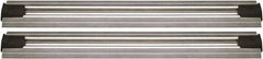 Quantum Storage - 2-1/2" Wide, Open Shelving Accessory/Component - Aluminum, Anodized Aluminum Finish, 84" Long, Use with Wire Shelving Units - Exact Tool & Supply