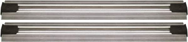 Quantum Storage - 2-1/2" Wide, Open Shelving Accessory/Component - Aluminum, Anodized Aluminum Finish, 96" Long, Use with Wire Shelving Units - Exact Tool & Supply