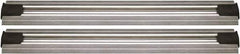 Quantum Storage - 2-1/2" Wide, Open Shelving Accessory/Component - Aluminum, Anodized Aluminum Finish, 96" Long, Use with Wire Shelving Units - Exact Tool & Supply