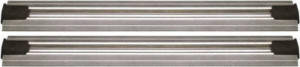 Quantum Storage - 2-1/2" Wide, Open Shelving Accessory/Component - Aluminum, Anodized Aluminum Finish, 144" Long, Use with Wire Shelving Units - Exact Tool & Supply