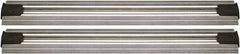 Quantum Storage - 2-1/2" Wide, Open Shelving Accessory/Component - Aluminum, Anodized Aluminum Finish, 144" Long, Use with Wire Shelving Units - Exact Tool & Supply