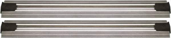 Quantum Storage - 2-1/2" Wide, Open Shelving Accessory/Component - Aluminum, Anodized Aluminum Finish, 108" Long, Use with Wire Shelving Units - Exact Tool & Supply