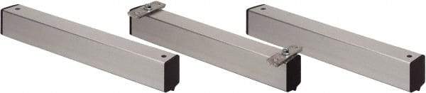 Quantum Storage - 2" Wide, Open Shelving Accessory/Component - Aluminum, Anodized Aluminum Finish, 24" Long, Use with Wire Shelving Units - Exact Tool & Supply