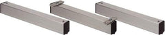 Quantum Storage - 2" Wide, Open Shelving Accessory/Component - Aluminum, Anodized Aluminum Finish, 30" Long, Use with Wire Shelving Units - Exact Tool & Supply