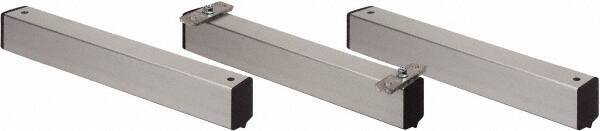 Quantum Storage - 2" Wide, Open Shelving Accessory/Component - Aluminum, Anodized Aluminum Finish, 36" Long, Use with Wire Shelving Units - Exact Tool & Supply