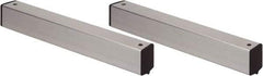 Quantum Storage - 2" Wide, Open Shelving Accessory/Component - Aluminum, Anodized Aluminum Finish, 24" Long, Use with Wire Shelving Units - Exact Tool & Supply