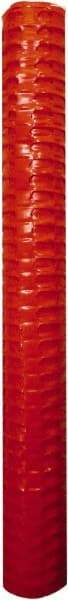 Tenax - 50' Long x 4' High, Orange Temporary Warning Barrier Fence - 1-3/4" x 1-3/4" Mesh - Exact Tool & Supply