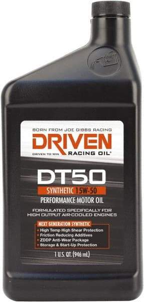 Joe Gibbs Driven Racing Oil - 1 Quart Synthetic Engine Oil - Grade 15W-50 - Exact Tool & Supply