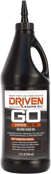 Joe Gibbs Driven Racing Oil - Bottle, Synthetic Gear Oil - ISO 100 - Exact Tool & Supply