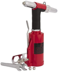 PRO-SOURCE - 1/8, 5/32 & 3/16" Capacity, Air Riveter - 4 CFM, 16mm Long Stroke, 1/4 NPT Inlet - Exact Tool & Supply