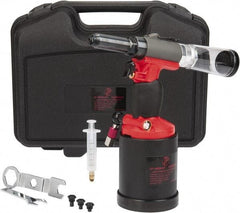 PRO-SOURCE - 3/16, 7/32, 1/4 & 5/16" Capacity, Air Riveter - 4 CFM, 22.5mm Long Stroke, 1/4 NPT Inlet - Exact Tool & Supply