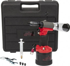 PRO-SOURCE - 3/32, 1/8, 5/32 & 3/16" Capacity, Air Riveter - 4 CFM, 15mm Long Stroke, 1/4 NPT Inlet - Exact Tool & Supply