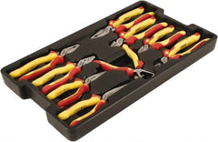 Wiha - 9 Piece Insulated Pliers, Cutters & Molded Tray Hand Tool Set - Comes in Box - Exact Tool & Supply