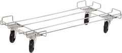 Quantum Storage - 400 Lb Capacity Chrome Dolly - 48" Long x 20" Wide x 6" High, 5" Wheels - Exact Tool & Supply