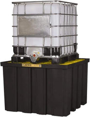 Justrite - 372 Gallon Sump Polyurethane IBC Pallet - 55 Inch Long x 55 Inch Wide x 37-1/2 Inch High, 1 Tote, 9,000 Lbs. Load Capacity, Fork Liftable - Exact Tool & Supply