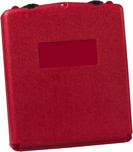 Justrite - 1 Piece Red Document Holders-Certificate/Document - 15-3/4" High x 13.3" Wide - Exact Tool & Supply