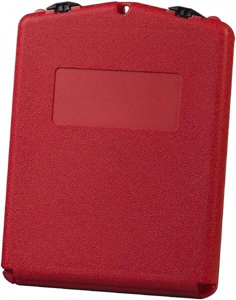 Justrite - 1 Piece Red Document Holders-Certificate/Document - 14-1/2" High x 11" Wide - Exact Tool & Supply