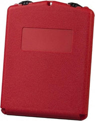 Justrite - 1 Piece Red Document Holders-Certificate/Document - 14-1/2" High x 11" Wide - Exact Tool & Supply