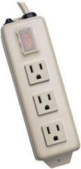 Tripp-Lite - 3 Outlets, 120 VAC15 Amps, 6' Cord, Power Outlet Strip - Keyhole, Tab Mount, 5-15 NEMA Configuration, 8.7" Strip - Exact Tool & Supply